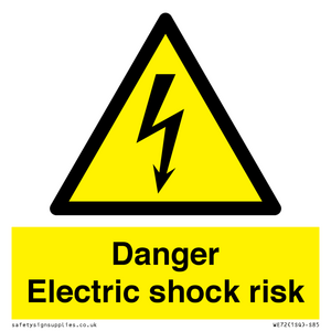 Danger Electric shock risk